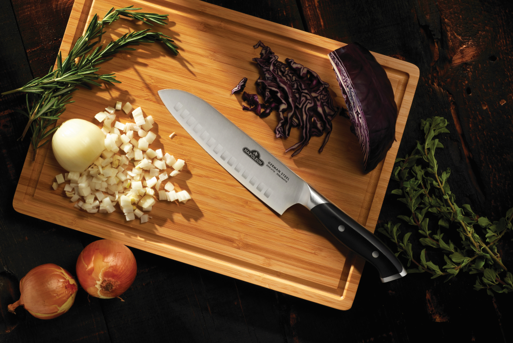 Нож поварской Santoku