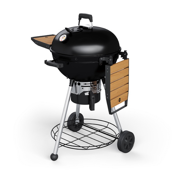 Гриль угольный Teriberka 57 Slow 'N Sear Jet Black Classic