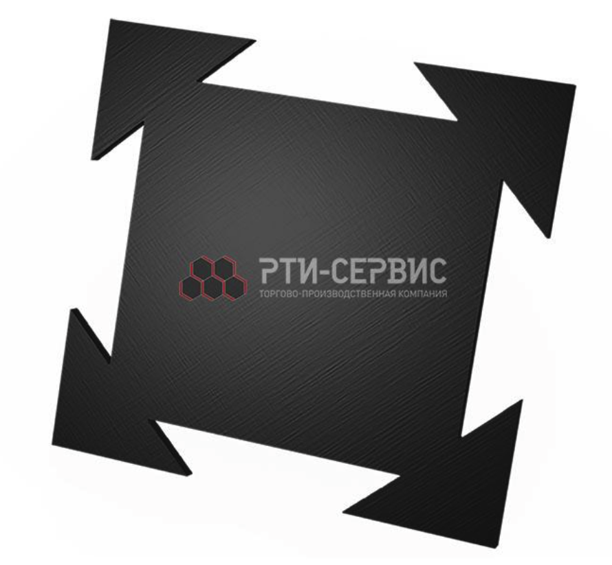Покрытие резиновое напольное 500х500х25 мм NOKI-1