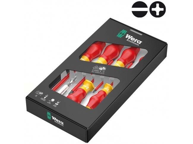 Набор отверток диэлектрический WERA Kraftform Comfort VDE 1160 i/7