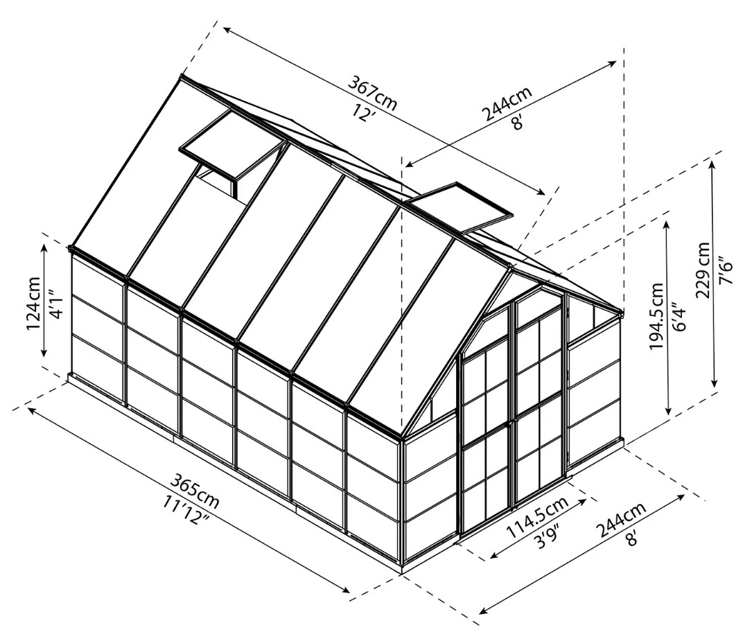 Теплица Palram – Canopia Balance 8x12