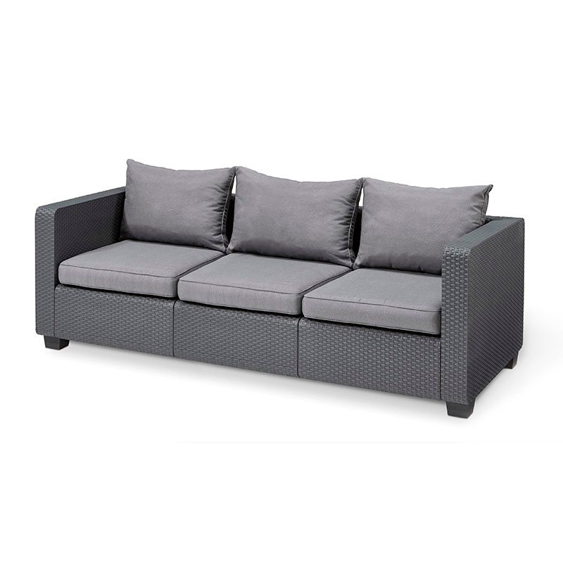 Диван трёхместный из пластика Salta 3 Seater Sofa