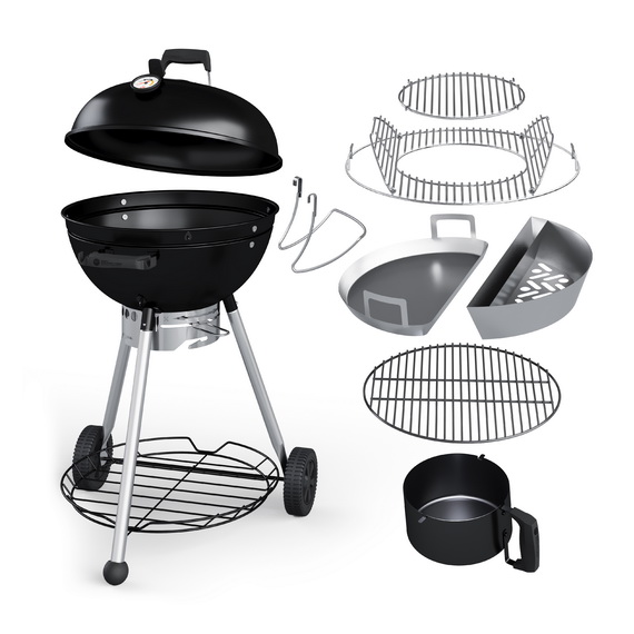 Гриль угольный Teriberka 57 Slow 'N Sear Jet Black Classic