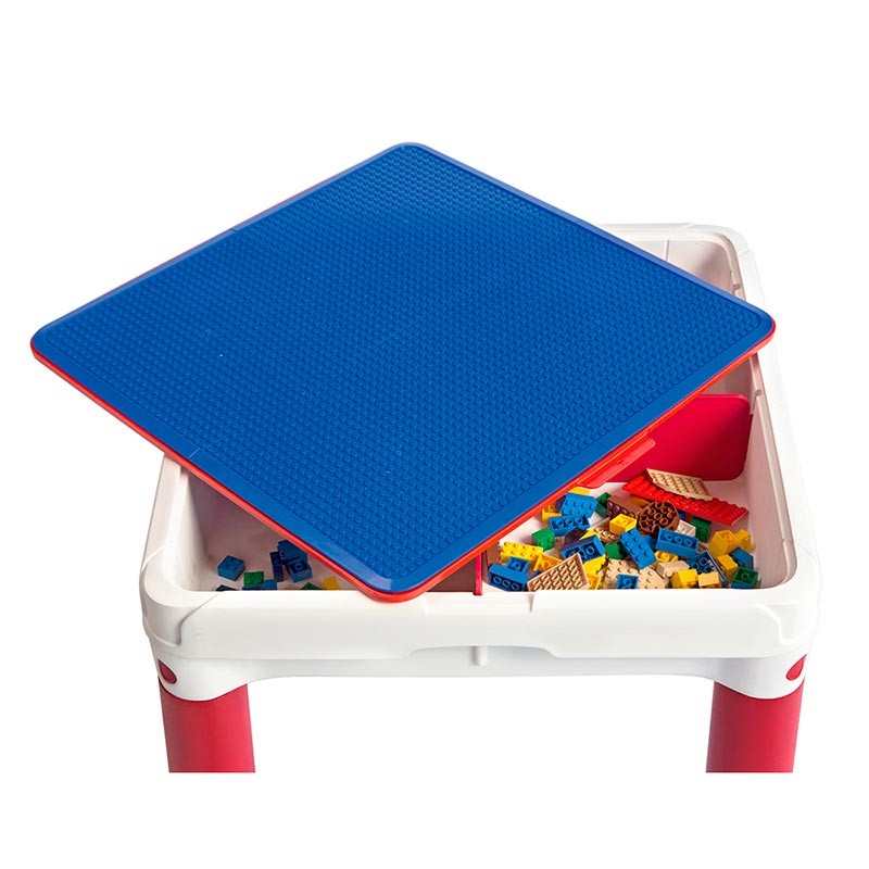 Столик для игр с конструктором + 2 стульчика ConstrucTable (3 В 1)