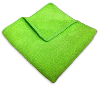 Салфетка микрофибра 220 г/м 30*30 (300шт) короб зеленая