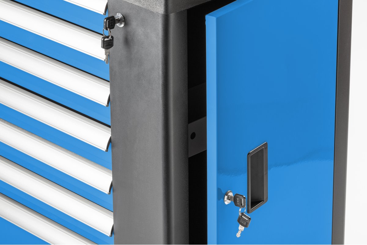 Тележка инструментальная 7 ящиков, боковое отделение