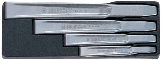 Набор зубил в лотке, усиленные, 4 предмета KING TONY 11104PR10
