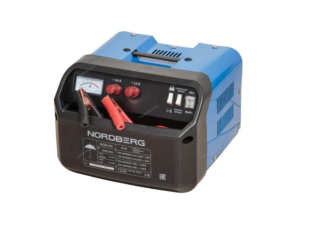  Пускозарядное устройство 12/24V макс ток 160A
