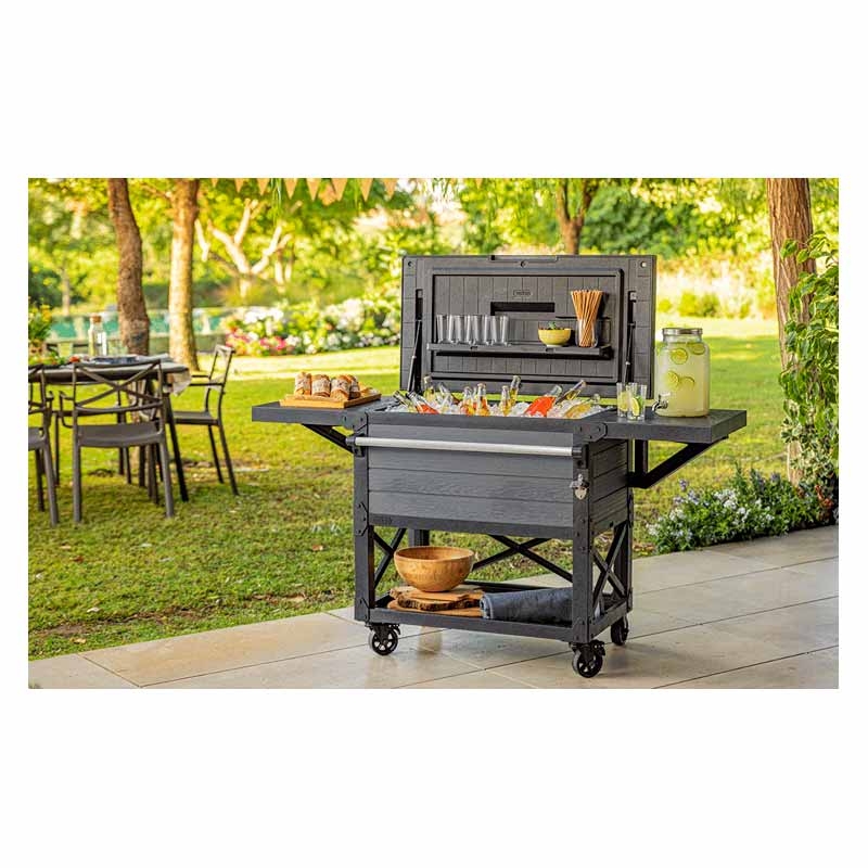 Холодильник для патио и тележка для напитков PATIO COOLER AND BEVERAGE CART 17210407