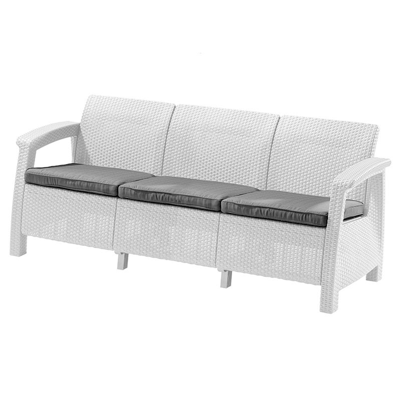 Тройной диван из пластика CORFU LOVE SEAT MAX