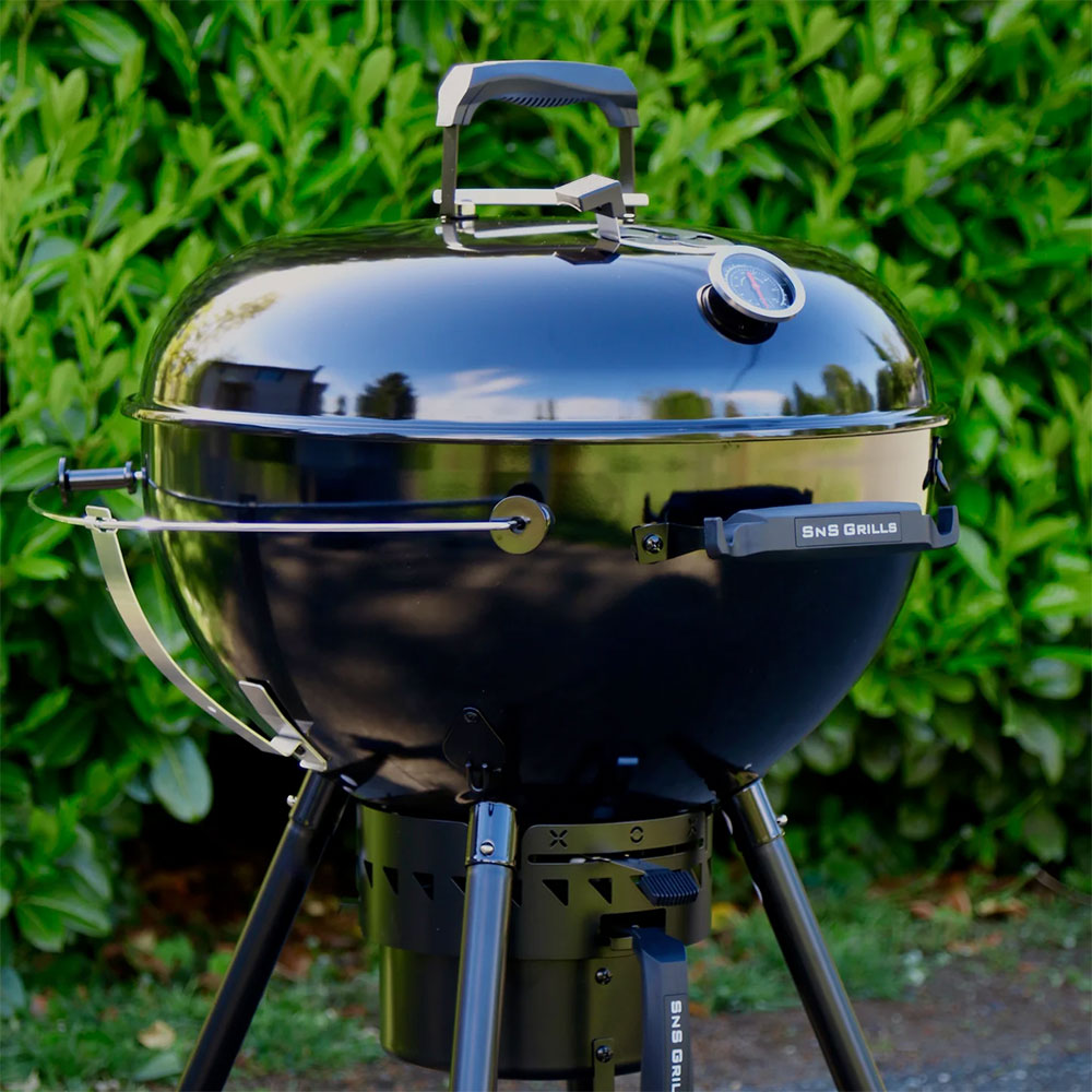 Угольный гриль Kettle Black Edition, с корзиной SnS, 57 см, черный