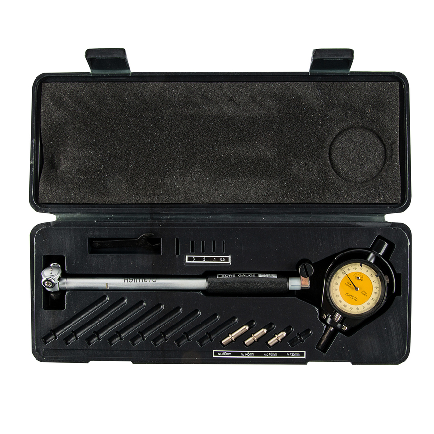 Нутромер индикаторный в наборе 0,001 мм, 35–50 мм, 150 мм