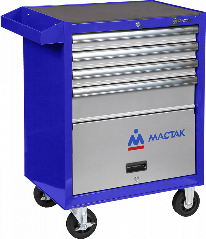 Тележка инструментальная серии «ПРИМА», 4 полки и отсек