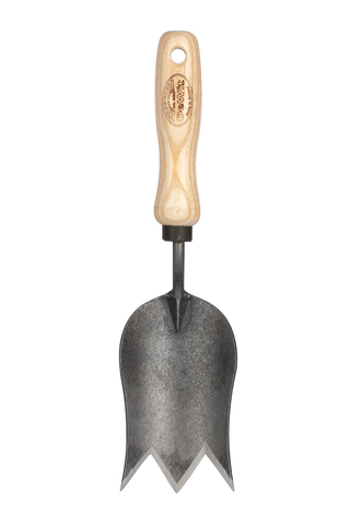 Совок садовый, посадочный "Тюльпан" DeWit с ножевыми окончаниями полотна