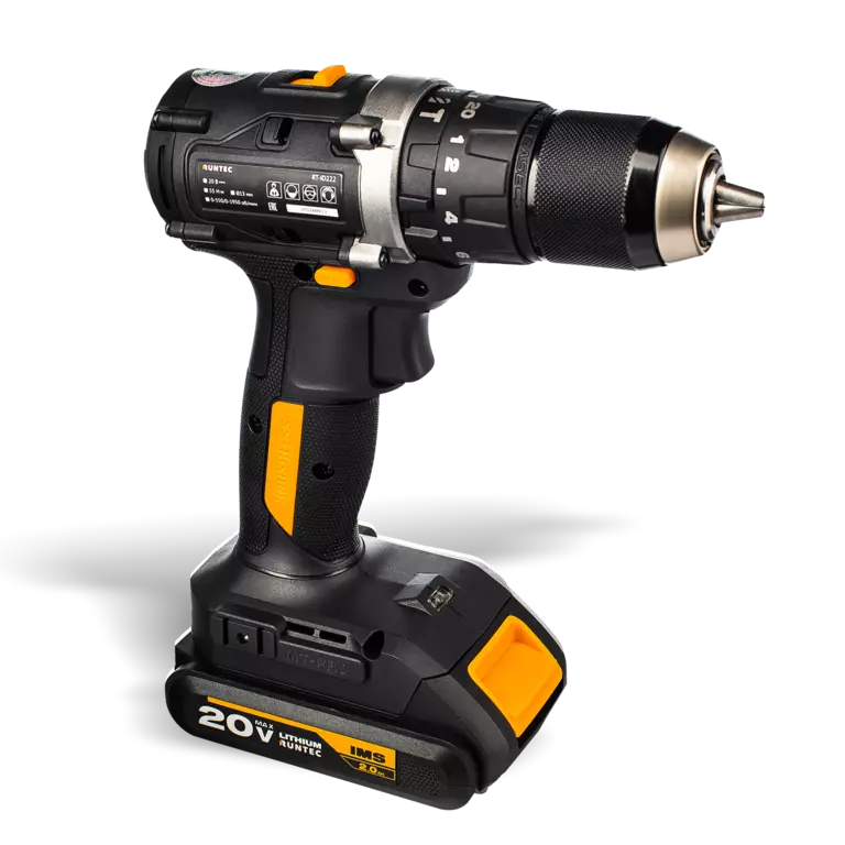 Дрель-шуруповерт ударная аккумуляторная PRO 13 мм, 20В, 2*2Ач, 55Нм