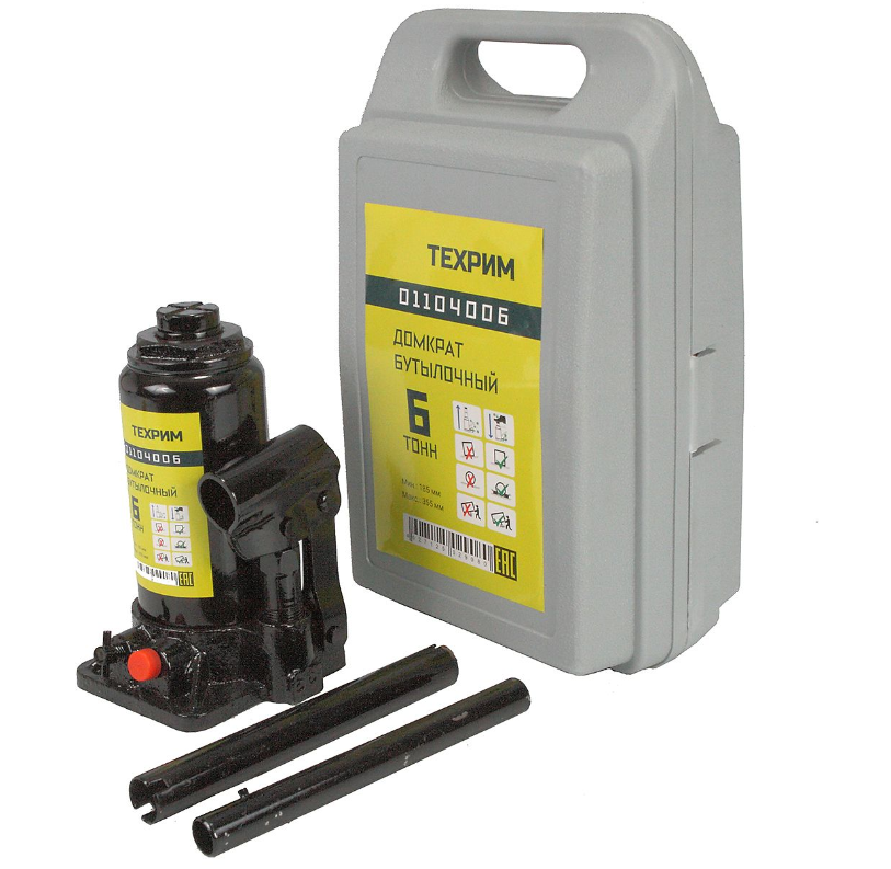 Домкрат бутылочный г/п  6 т, 200-385 мм