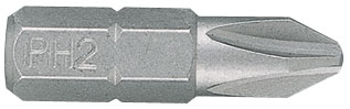 Вставка (бита) торцевая 1/4;, Phillips, PH3, L = 25 мм KING TONY 102503P