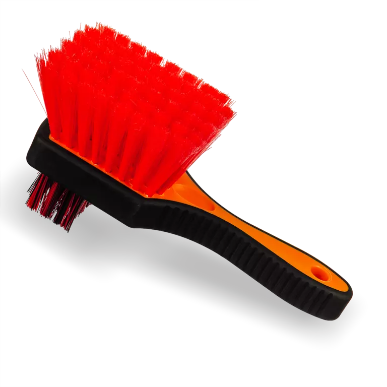 Щетка для мытья шин двойная с мягким и жестким ворсом