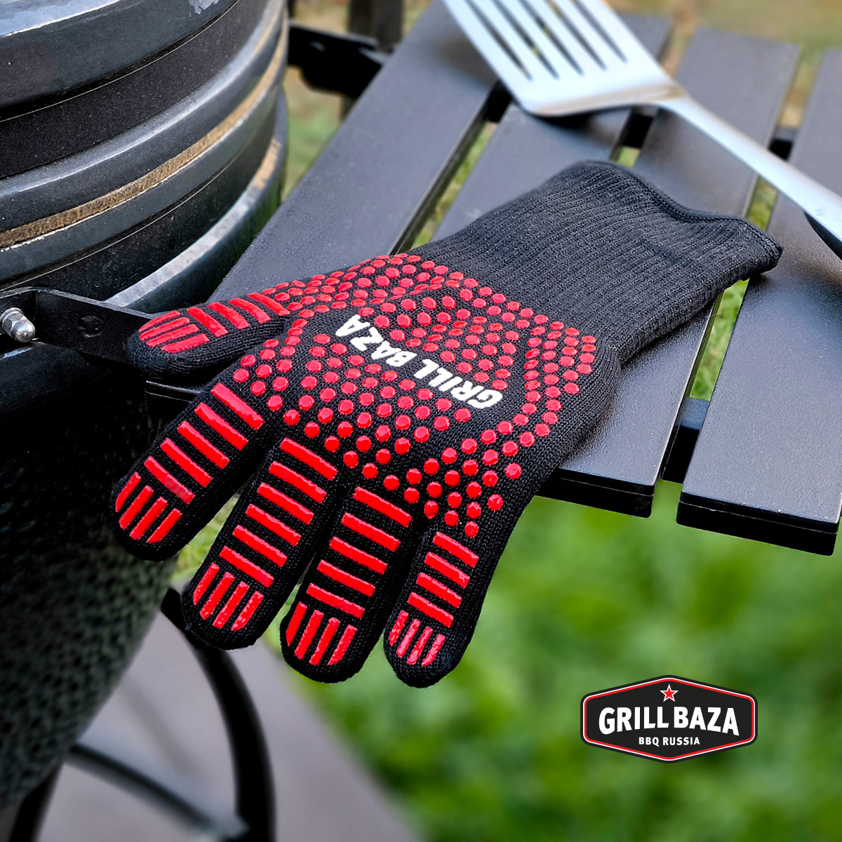 Перчатка для гриля Grillbaza, жаростойкая