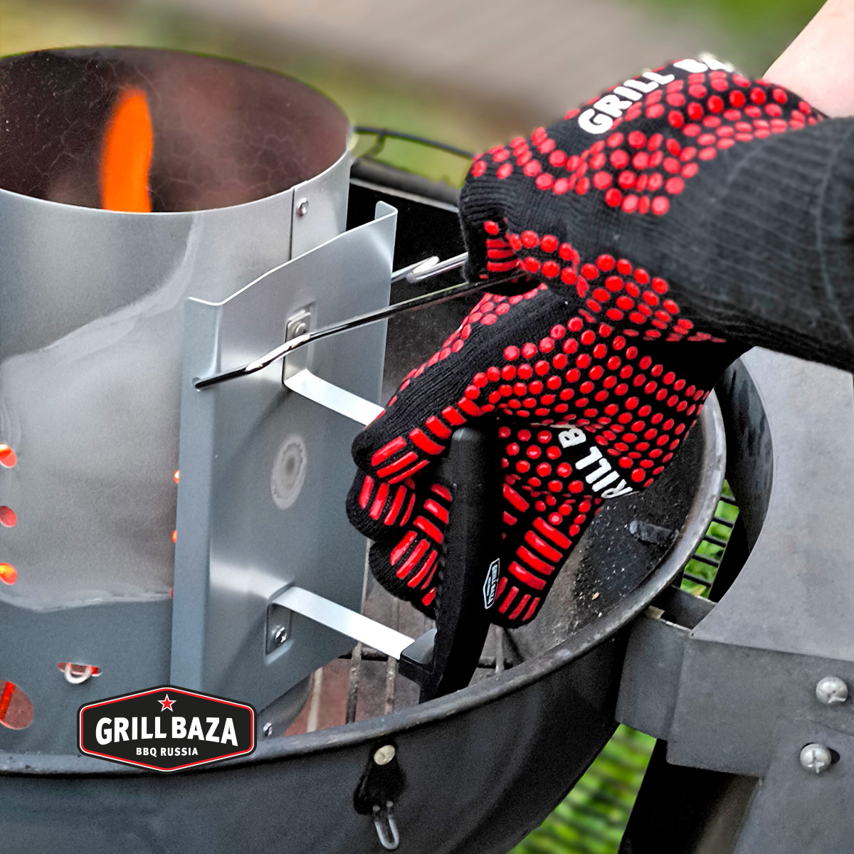 Перчатка для гриля Grillbaza, жаростойкая