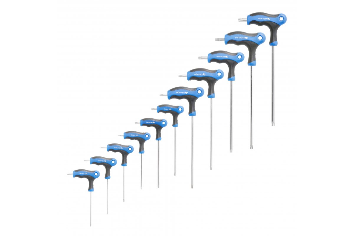 Набор Ключей  torx security типа "Т", 10 шт