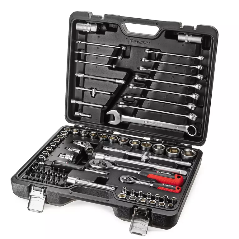 Набор ручных инструментов TECHNIC 82 предмета 1/2", 1/4"