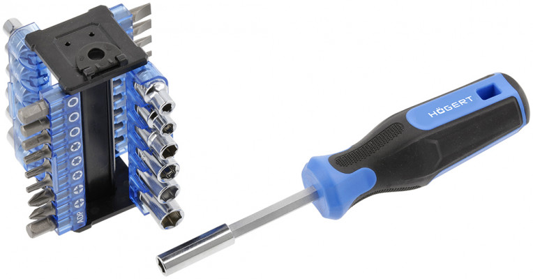 Набор отвертка и биты, 34 пр.