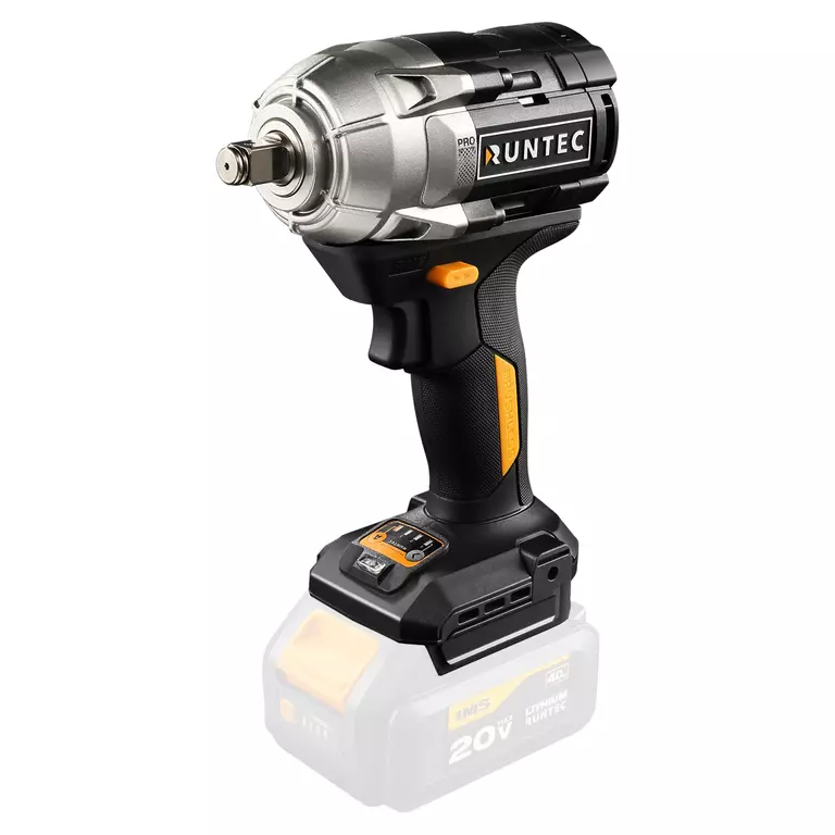 Гайковерт ударный аккумуляторный PRO 1/2", 20В, 2*4Ач, 750Нм