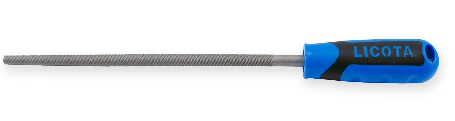 Напильник круглый драчёвый с рукояткой, 200 мм