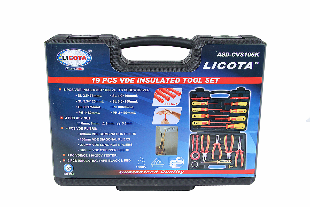 Набор диэлектрических инструментов VDE 19 пр.