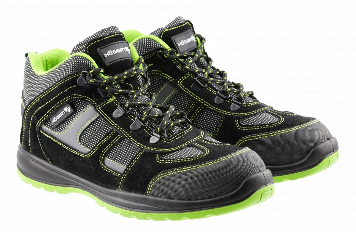 HOSEL Рабочие ботинки зеленые SB SRA