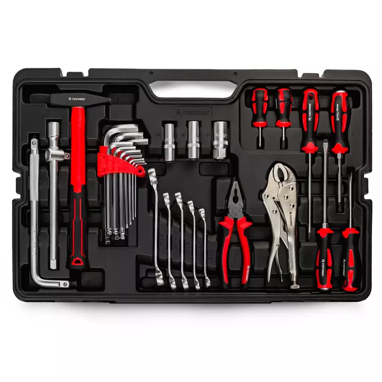 Набор ручных инструментов TECHNIC 142 предмета 1/2", 3/8", 1/4"