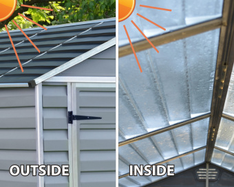 Сарай Palram – Canopia SkyLight 6x12 серый