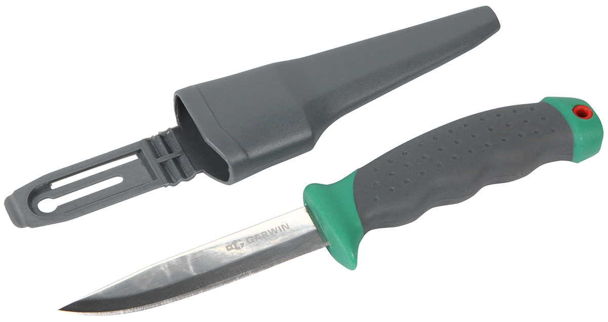 Нож универсальный в пластиковых ножнах