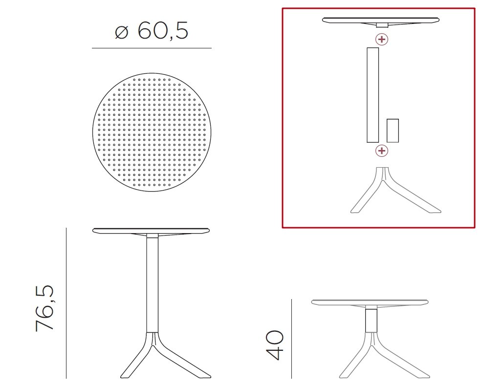 Комплект пластиковой мебели Step Net