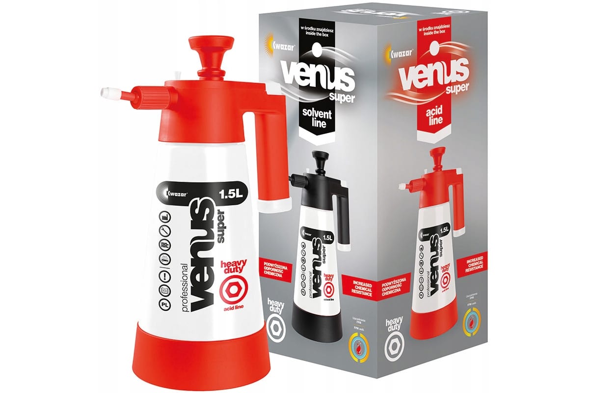 Опрыскиватель VENUS PRO+HD ACID объем 1,5 л. компрессионный