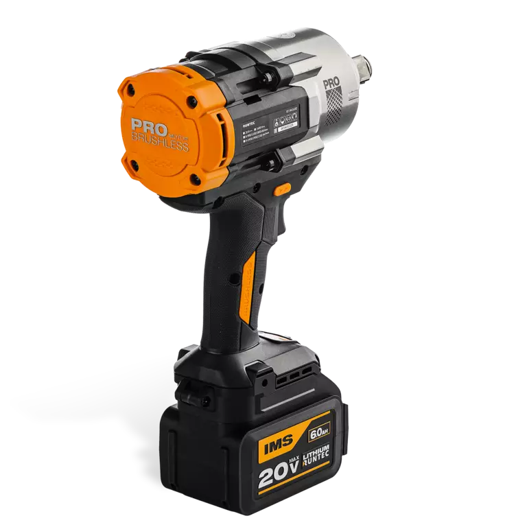 Гайковерт ударный аккумуляторный RUNTEC PRO 3/4", 20В, 2*6Ач, 1600Нм