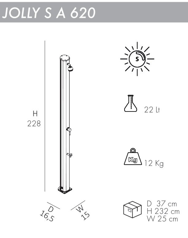 Душ солнечный Jolly S A 620