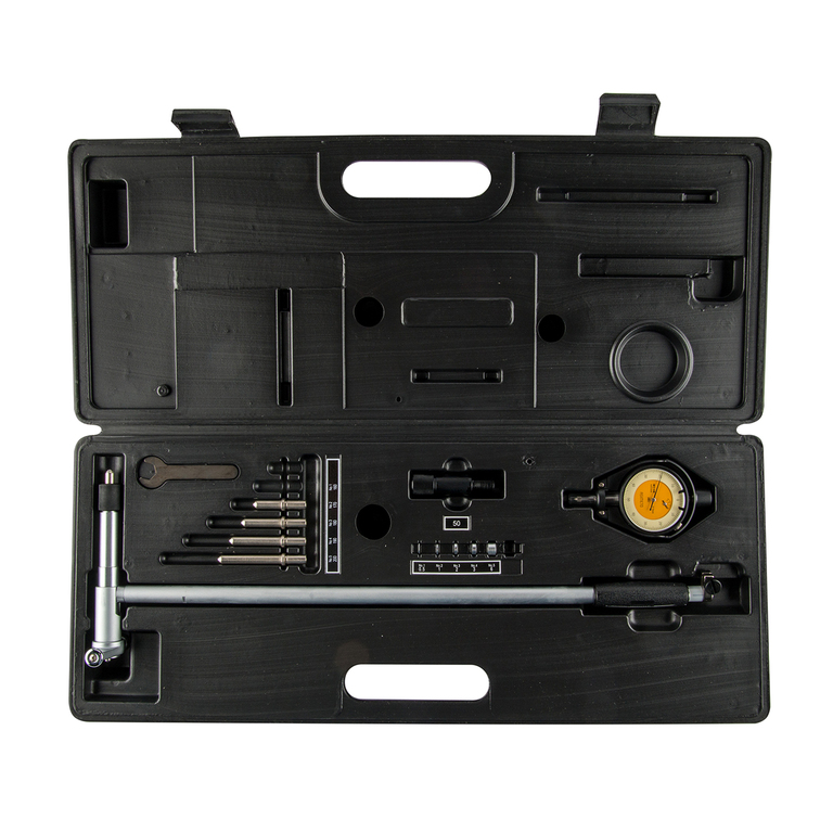 Нутромер индикаторный в наборе 0,01 мм, 160–250 мм, 400 мм