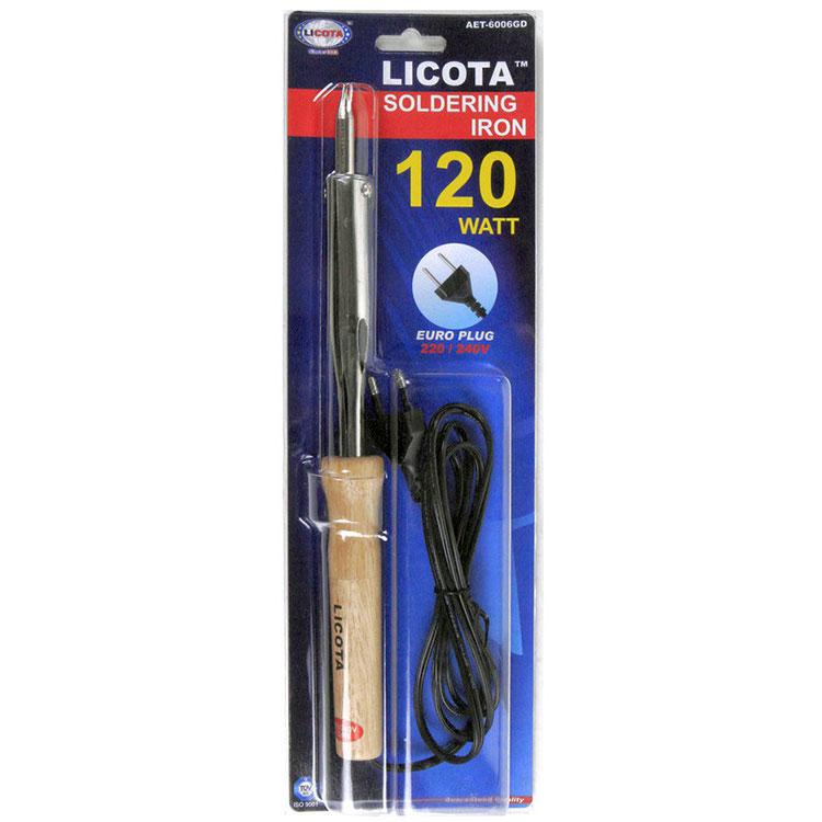 Паяльник с деревянной ручкой, 120 Вт