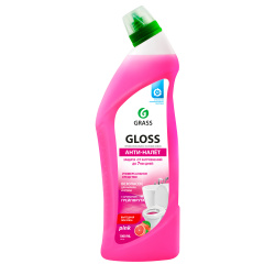 чистящий гель для ванны и туалета "gloss pink" (флакон 1000 мл)