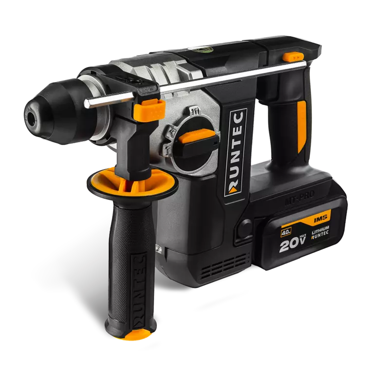 Перфоратор аккумуляторный RUNTEC PRO 2.3Дж, 20В, 2*4Ач, 750Вт