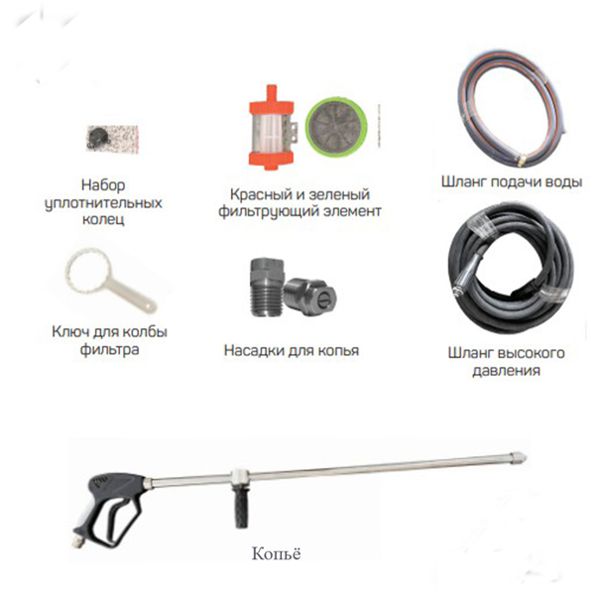 Аппарат высокого давления 500бар, 22л/мин, 380в, 22кВт