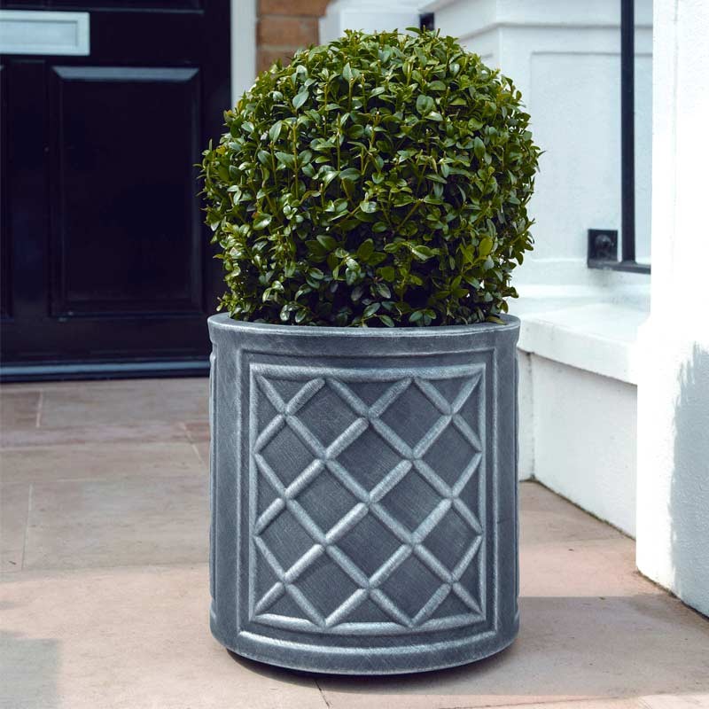 Кашпо Lead Effect Planter Round
