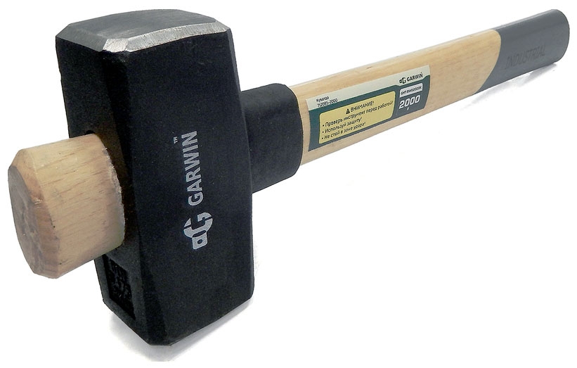 Кувалда Garwin INDUSTRIAL с обратной рукояткой из дерева гикори, 2000 г