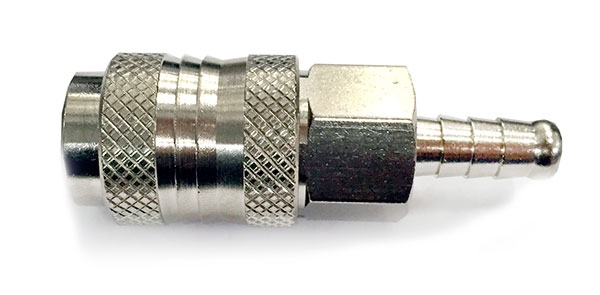 Универсальная пневморозетка БРС с самозапиранием под шланг 