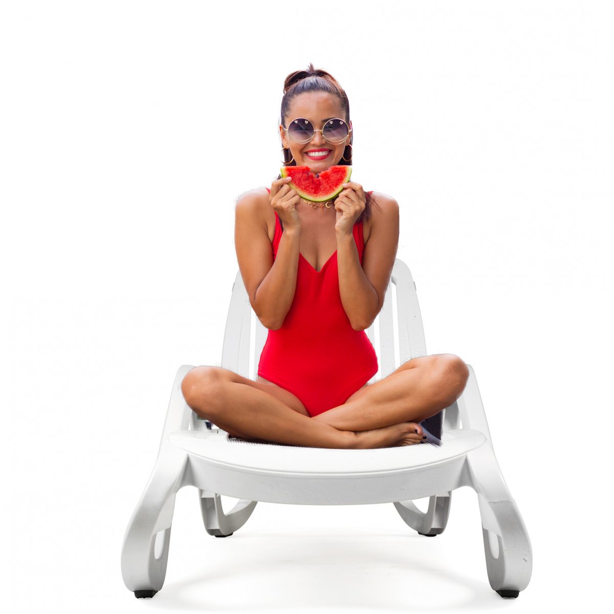 Шезлонг-лежак пластиковый Eden