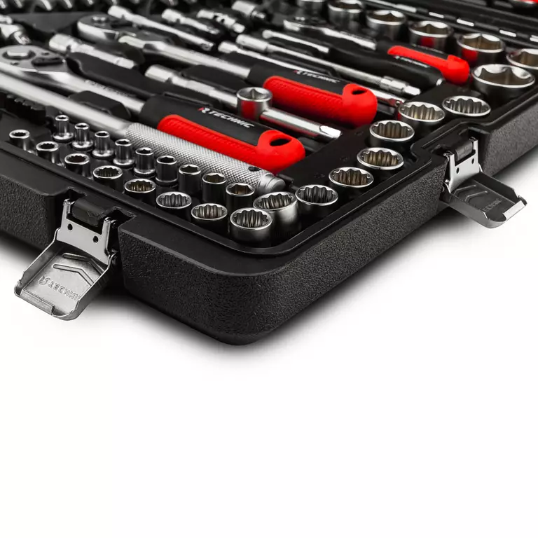 Набор ручных инструментов TECHNIC 142 предмета 1/2", 3/8", 1/4"