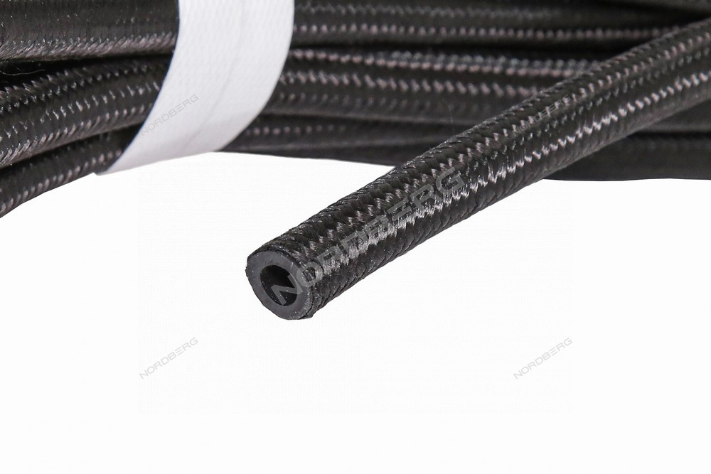 Шланг топливный резиновый в оплетке 4мм, 1м