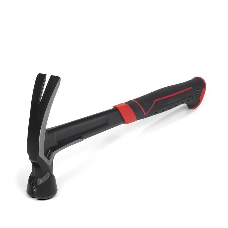 Молоток плотника цельнокованый с гвоздодером, серия «ПРОФИ»